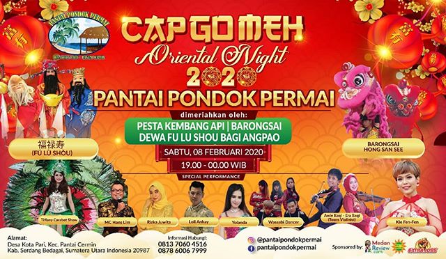 Rayakan Cap Go Meh di Pantai Pondok Permai