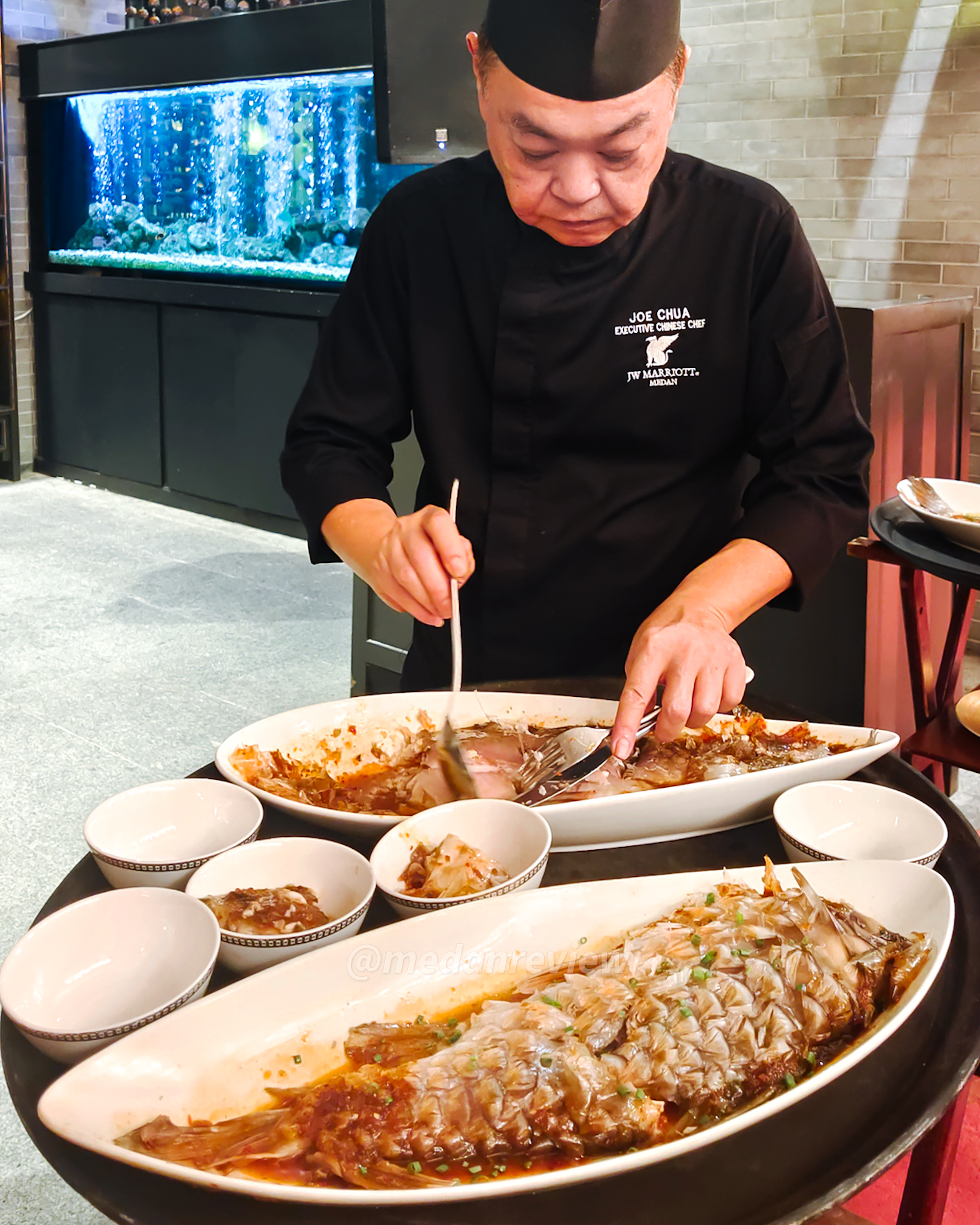 Live Serve Empurau Fish / Ikan Jurung by Chef Joe Chau