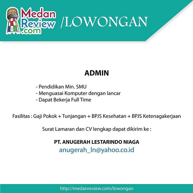 Lowongan Kerja di PT. ANUGERAH LESTARINDO NIAGA : Admin